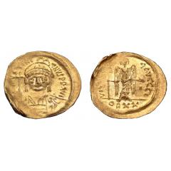 Justinian I Au Solidus Constantinople Mint. Scarce Mint Mark