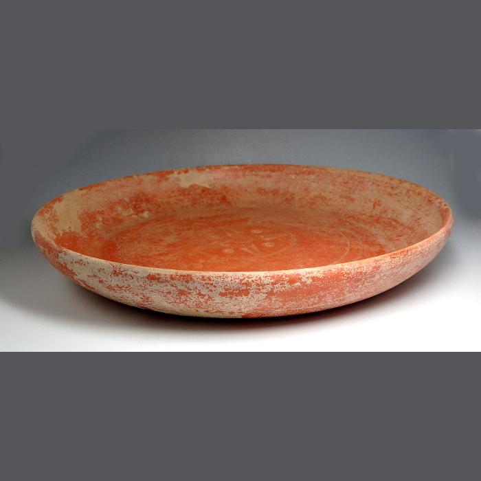 Large Decorated Roman North African Red Ware Dish