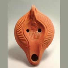 Roman North African Redware Terracotta Oil Lamp
