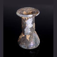 Roman Cast Glass ‘Cotton Reel’ Unguentarium