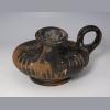 Greek Apulian Terracotta Black-Glazed Guttus With Medusa - Image 6