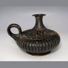 Greek Apulian Terracotta Black-Glazed Guttus With Medusa - Image 7