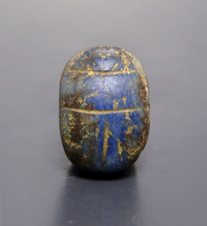 Egyptian Lapis Lazuli Scarab Amulet