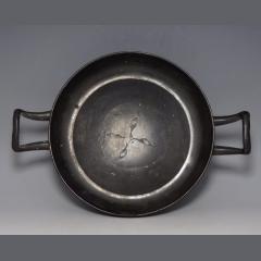 Greek, Hellenistic Blackware Terracotta Stemless Kylix