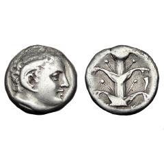 Kyrenaica Kyrene Ar Didrachm