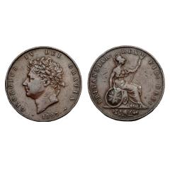 George IV Cu Halfpenny