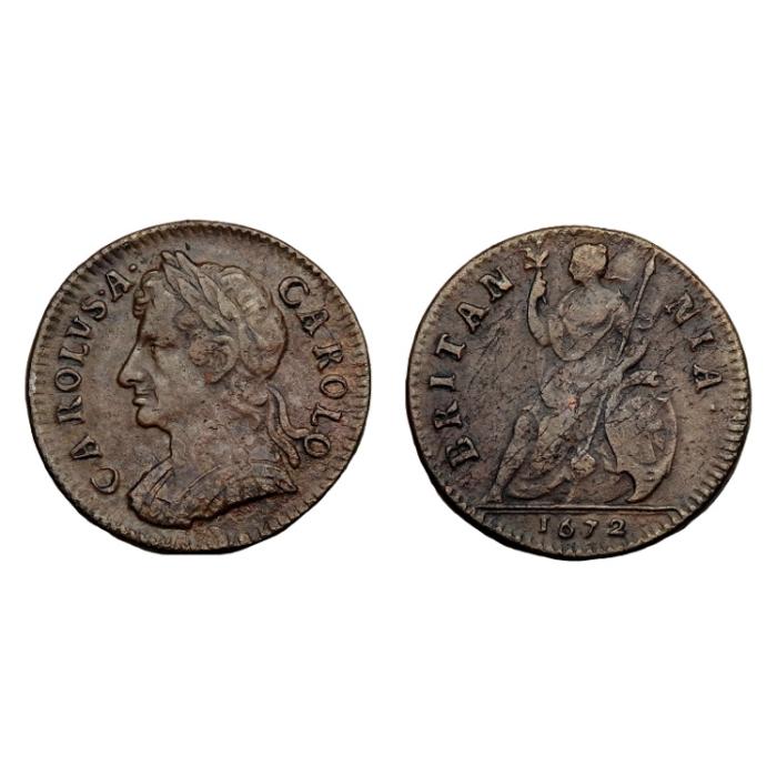 Charles II Cu Farthing