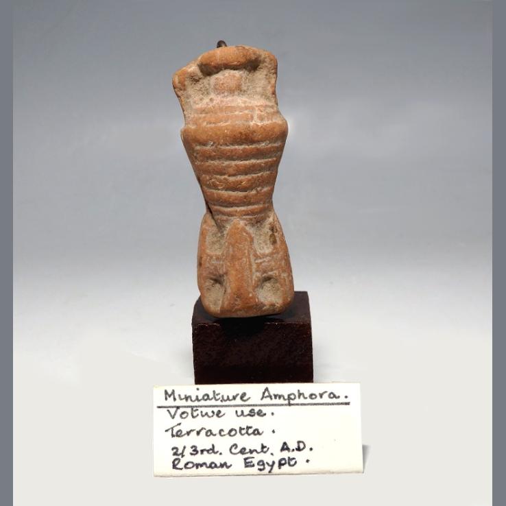 Romano-Egyptian Terracotta Miniature Amphora