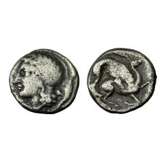 Lucania Velia Ar Didrachm