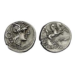 T. Cleolius Ar Denarius