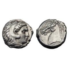 Magna Graecia Sicily Siculo-Punic Ar Tetradrachm. Fine Detail