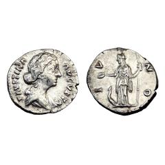 Faustina Junior Ar Denarius