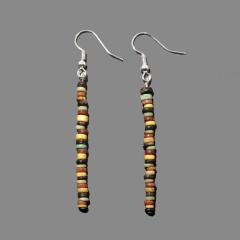 Egyptian New Kingdom Faience Beaded Earrings
