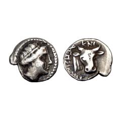 Caria. Knidos Ar Hemidrachm