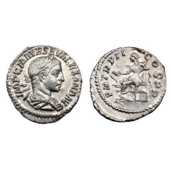 Severus Alexander Ar Denarius. Fine Portrait