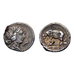 Q. Caecilius Metellus Pius Ar Denarius