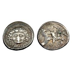 L. Plautius Plancus Ar Denarius