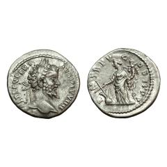 Septimius Severus Ar Denarius. Fine Portrait