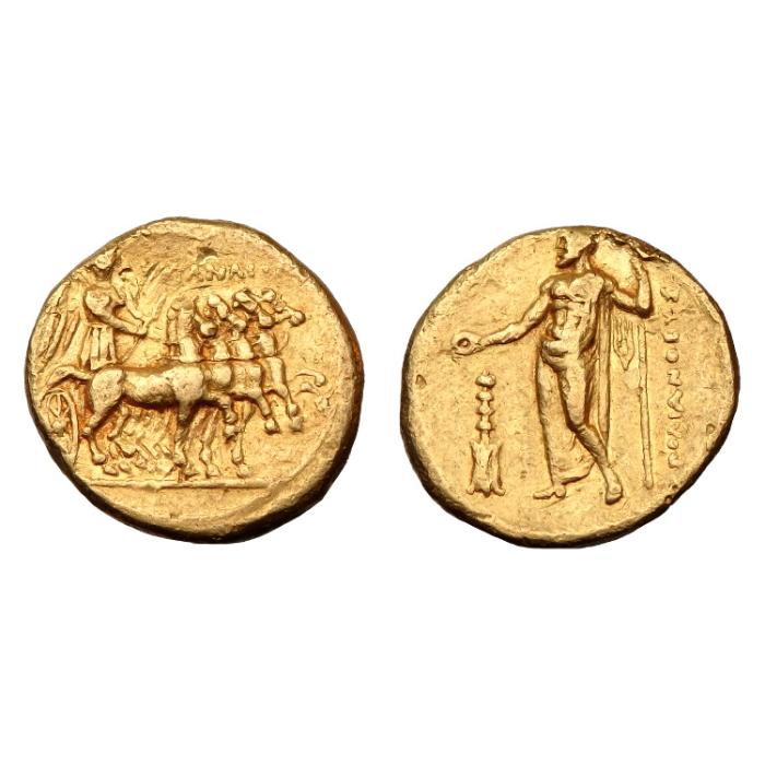 Kyrenaica. Kyrene Au Stater