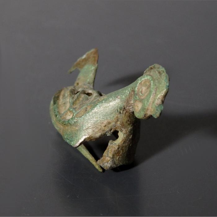 Roman Bronze Cockerel Brooch - Image 6