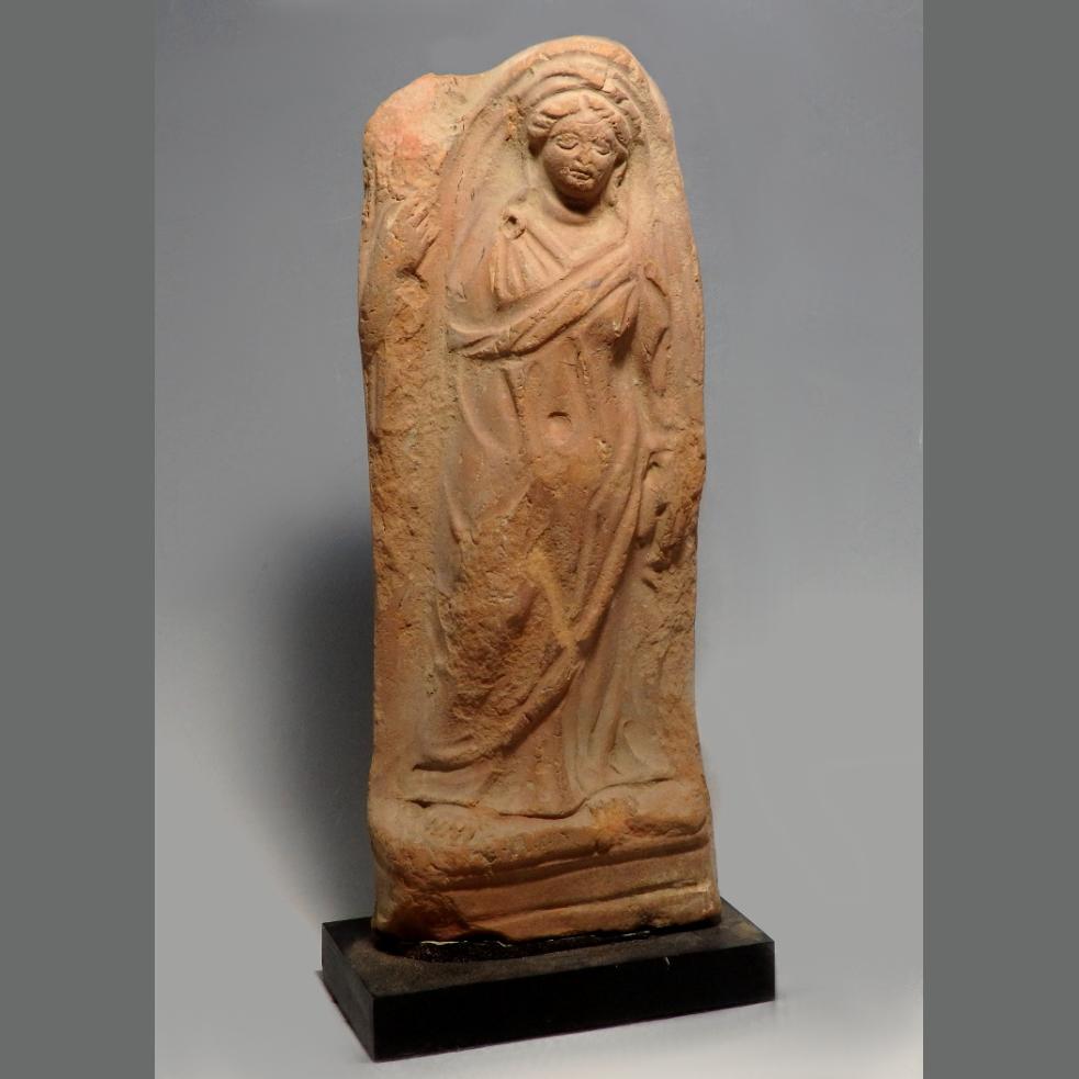 Romano-Egyptian Terracotta Statuette of Female Figure