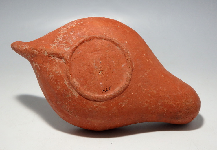 Roman North African Terracotta Oil Lamp Depicting Chi-Rho - Image 7