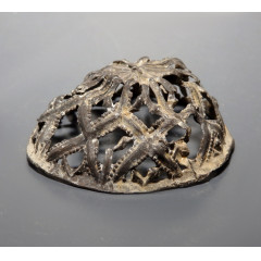 Medieval Openwork Pewter Rattle Case Fragment