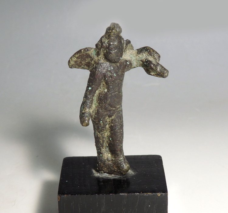 Roman Bronze Statuette of Eros - Image 5