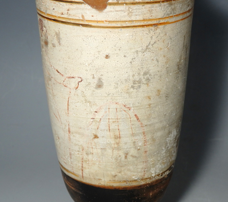 Very Large Decorated Attic White-Ground Lekythos - Image 7