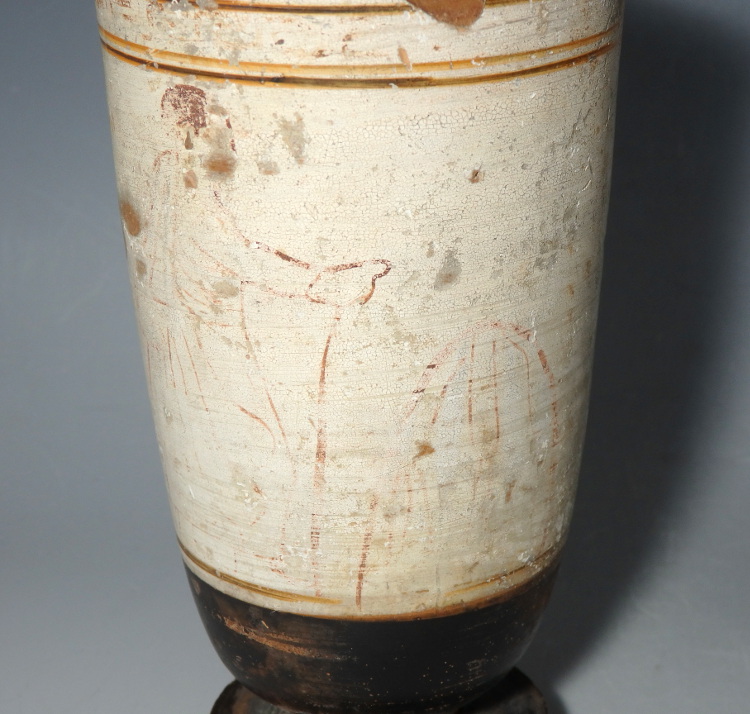 Very Large Decorated Attic White-Ground Lekythos - Image 8
