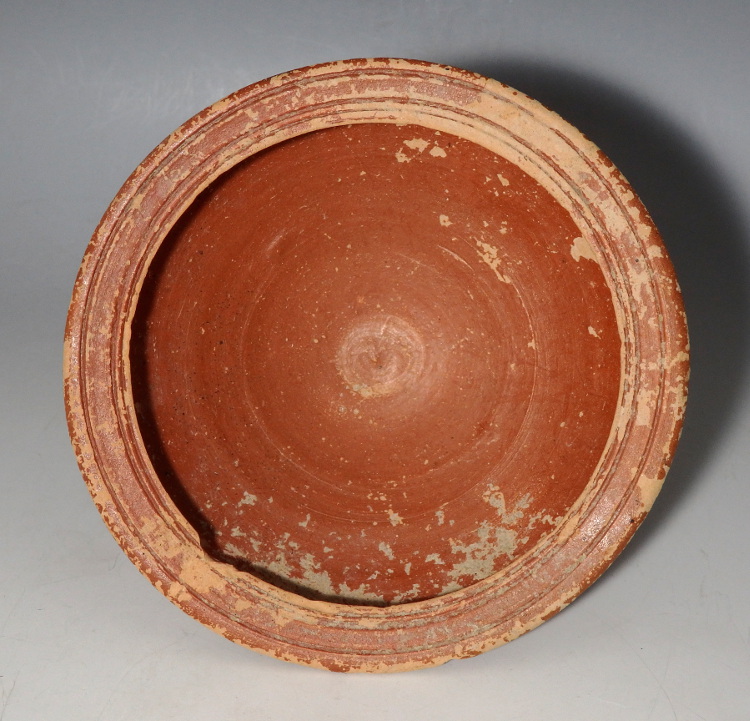 Greek Canosan Short Stemmed Terracotta Cup - Image 5