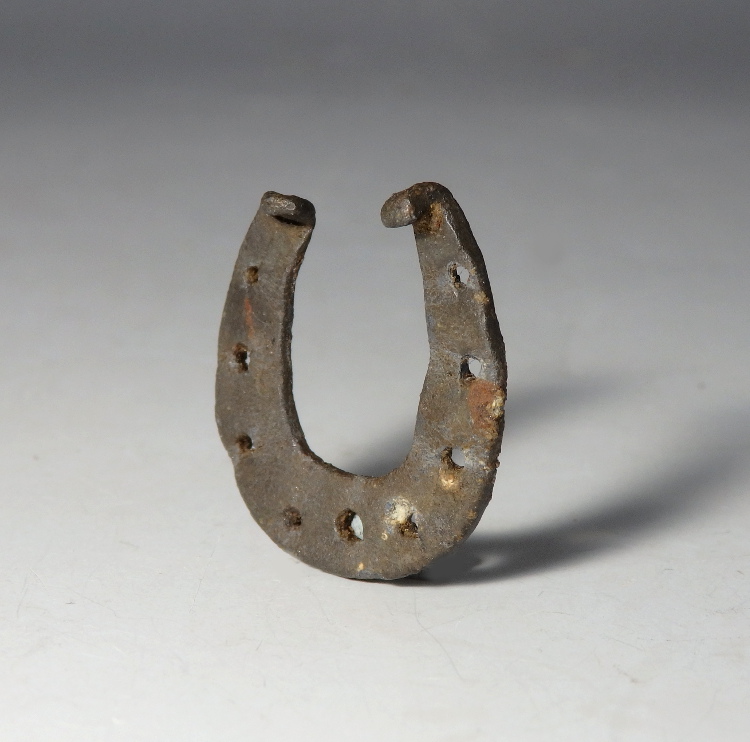 Medieval Bronze Miniature Horse Shoe of Saint Eligius - Image 3