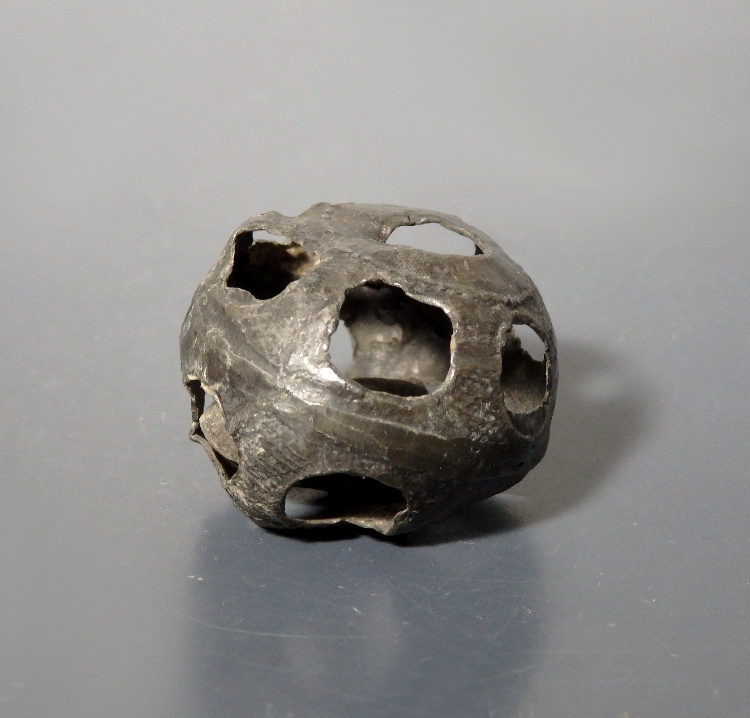 Medieval Pewter Openwork Rattle Bell - Image 6