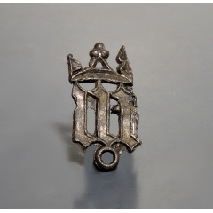 Medieval Pewter Pilgrim Badge of Crowned Letter M