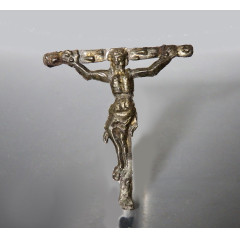 Medieval Pewter Cross of Crucifixion of Christ