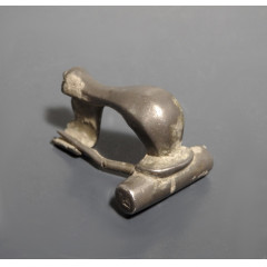 Roman Silvered Knee Brooch