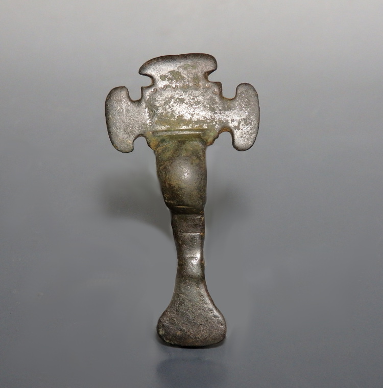 Anglo-Saxon Small Bronze Decorated Long Brooch