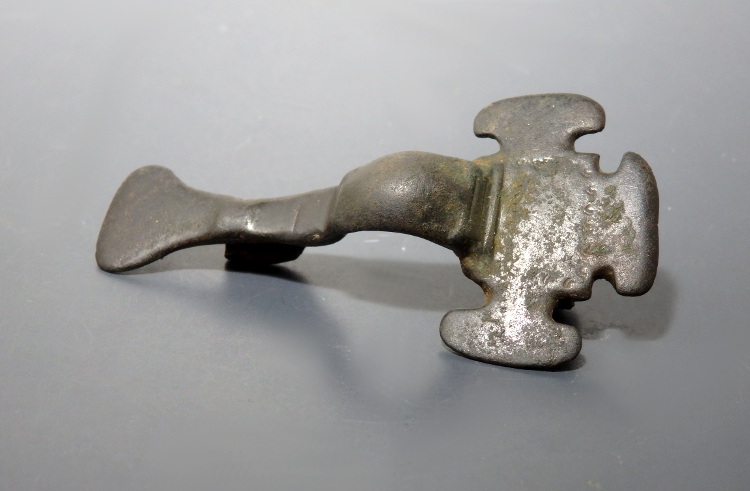 Anglo-Saxon Small Bronze Decorated Long Brooch - Image 4