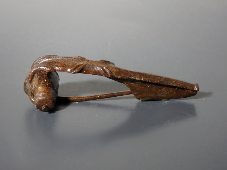 Decorated Celtic-Romano Bronze Brooch