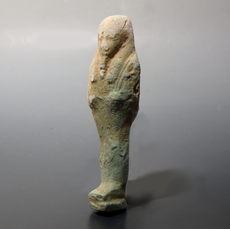 Egyptian Blue Faience Shabti - Image 2