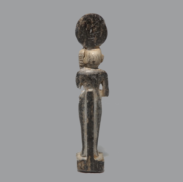 Egyptian Steatite Figure of Harpocrates Holding Lotus Flower - Image 5