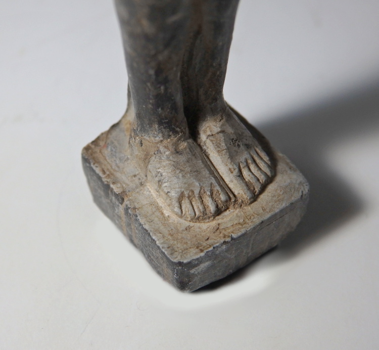 Egyptian Steatite Figure of Harpocrates Holding Lotus Flower - Image 7