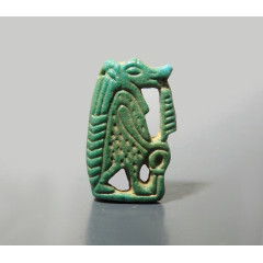 Fine Blue Faience Egyptian Amulet of Taweret