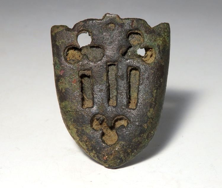 Medieval Bronze Openwork Dagger Chape