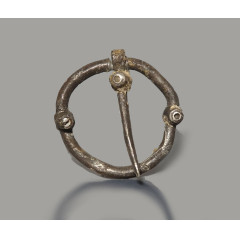 Medieval Silver Ring Brooch