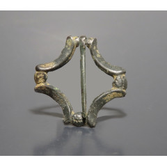 Medieval Bronze Lozenge-Shaped Brooch