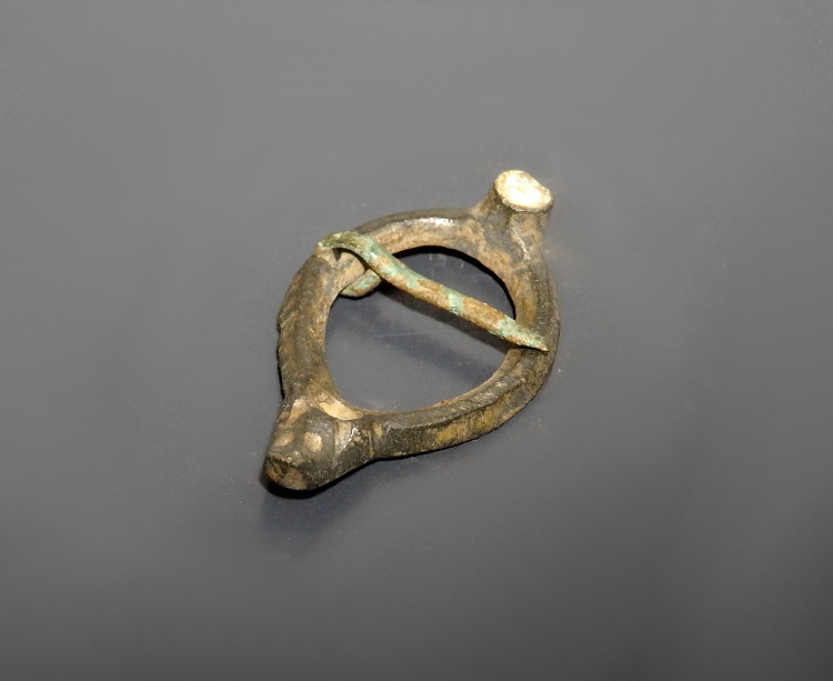 Medieval Bronze Brooch With Animal Head - Image 4