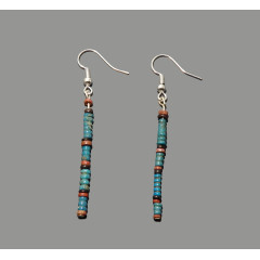 Egyptian Faience New Kingdom Beaded Earrings