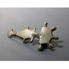 Visigothic Bronze Radiate-Headed Brooch