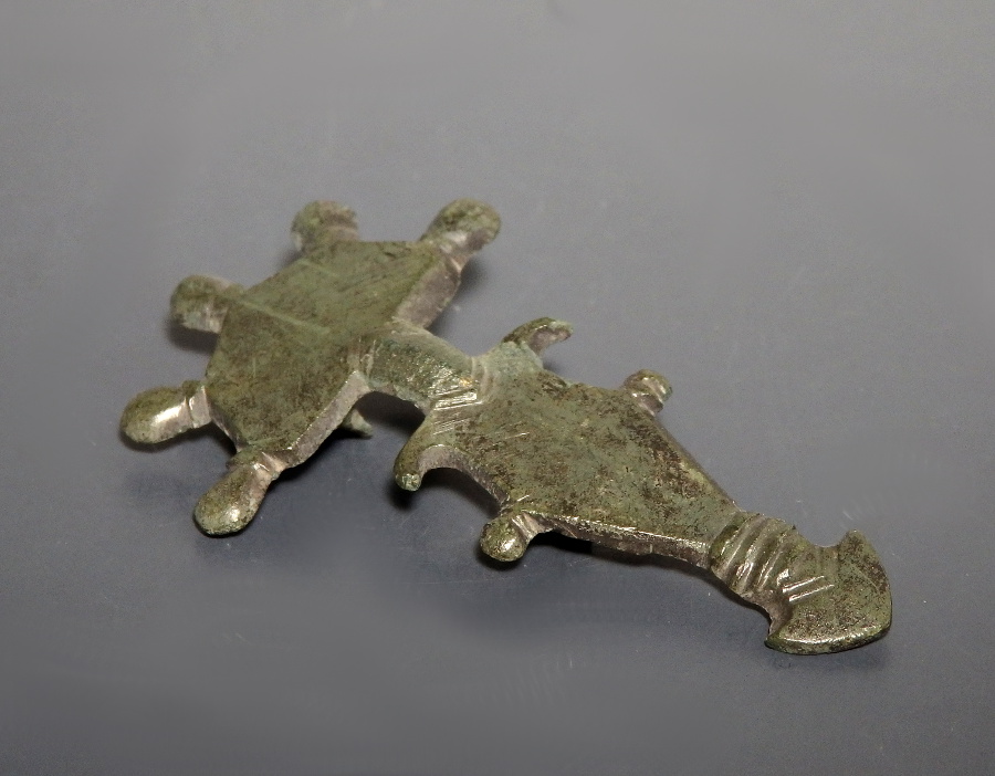 Visigothic Bronze Radiate-Headed Brooch - Image 3